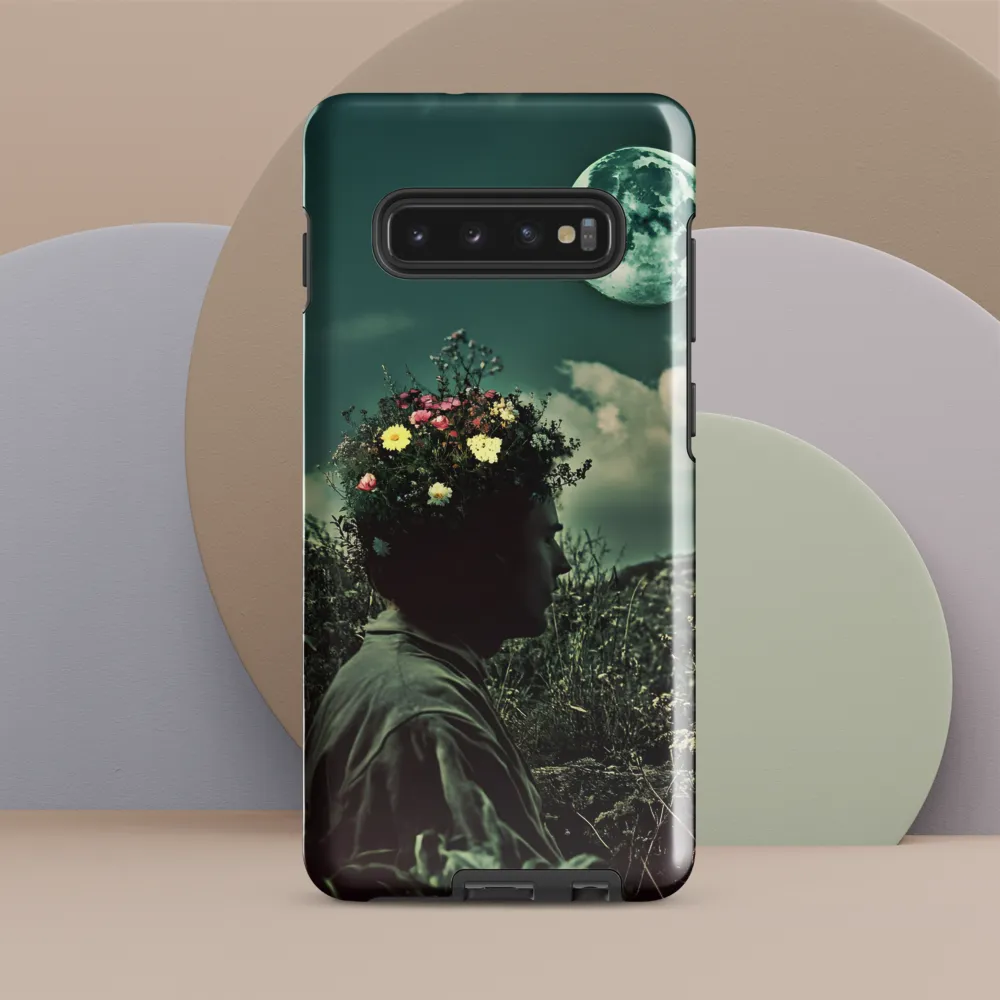 Moonlit Blossom | Phone Case |  S10 Plus | Tough Case | Glossy