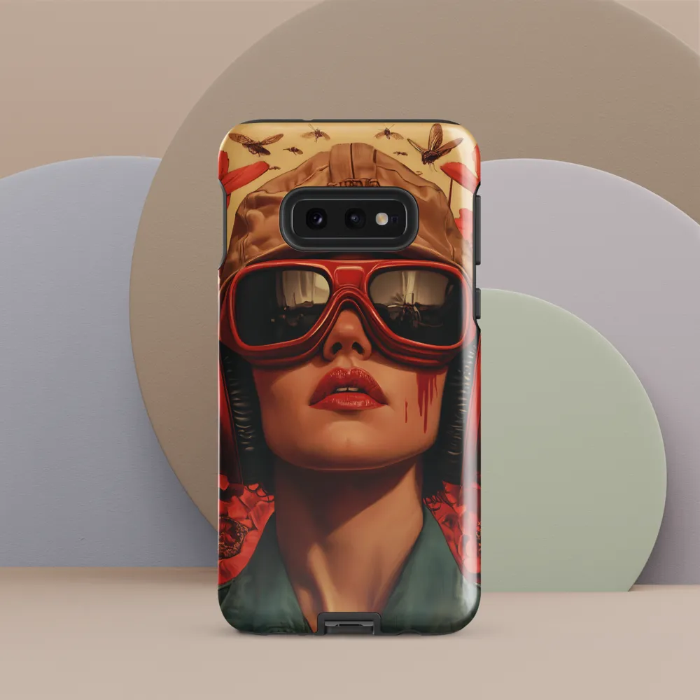 Defiant Portrait in a Floral Realm | Phone Case |  S10e | Tough Case | Glossy