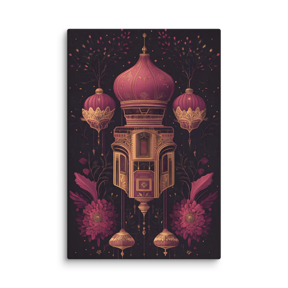 Ornate Harmony: A Digital Floral Architecture | Canvas | 32″×48″