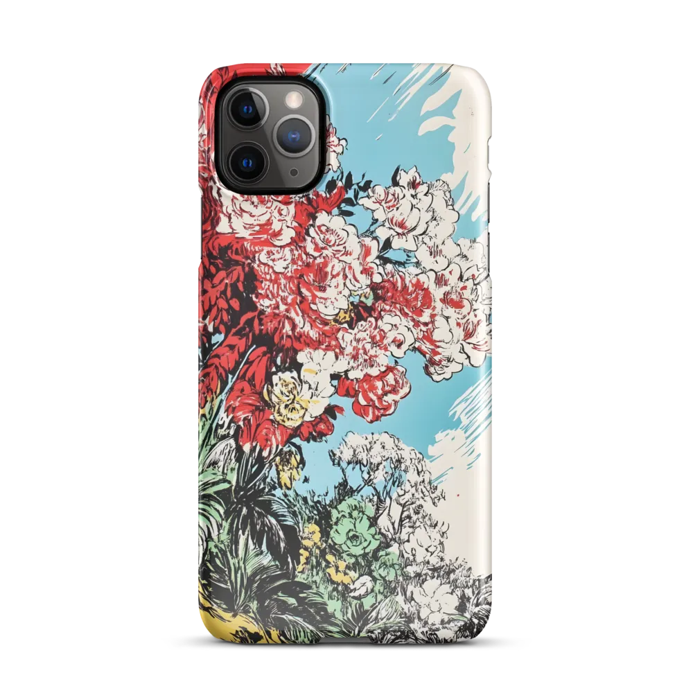 Floral Symphony in Bold Colors | Phone Case |  11 Pro Max | Snap Case | Glossy