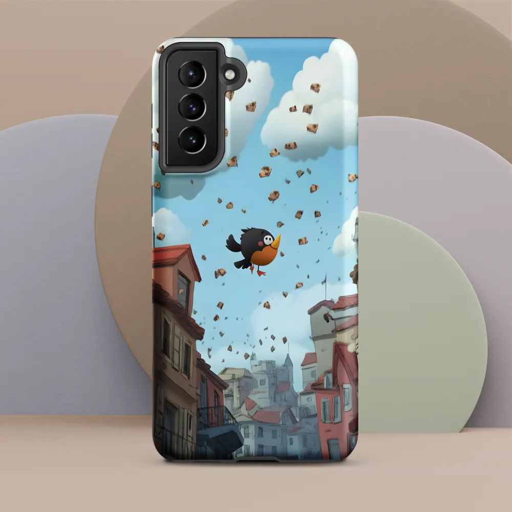 A Whimsical Flight Through Bread and Sky