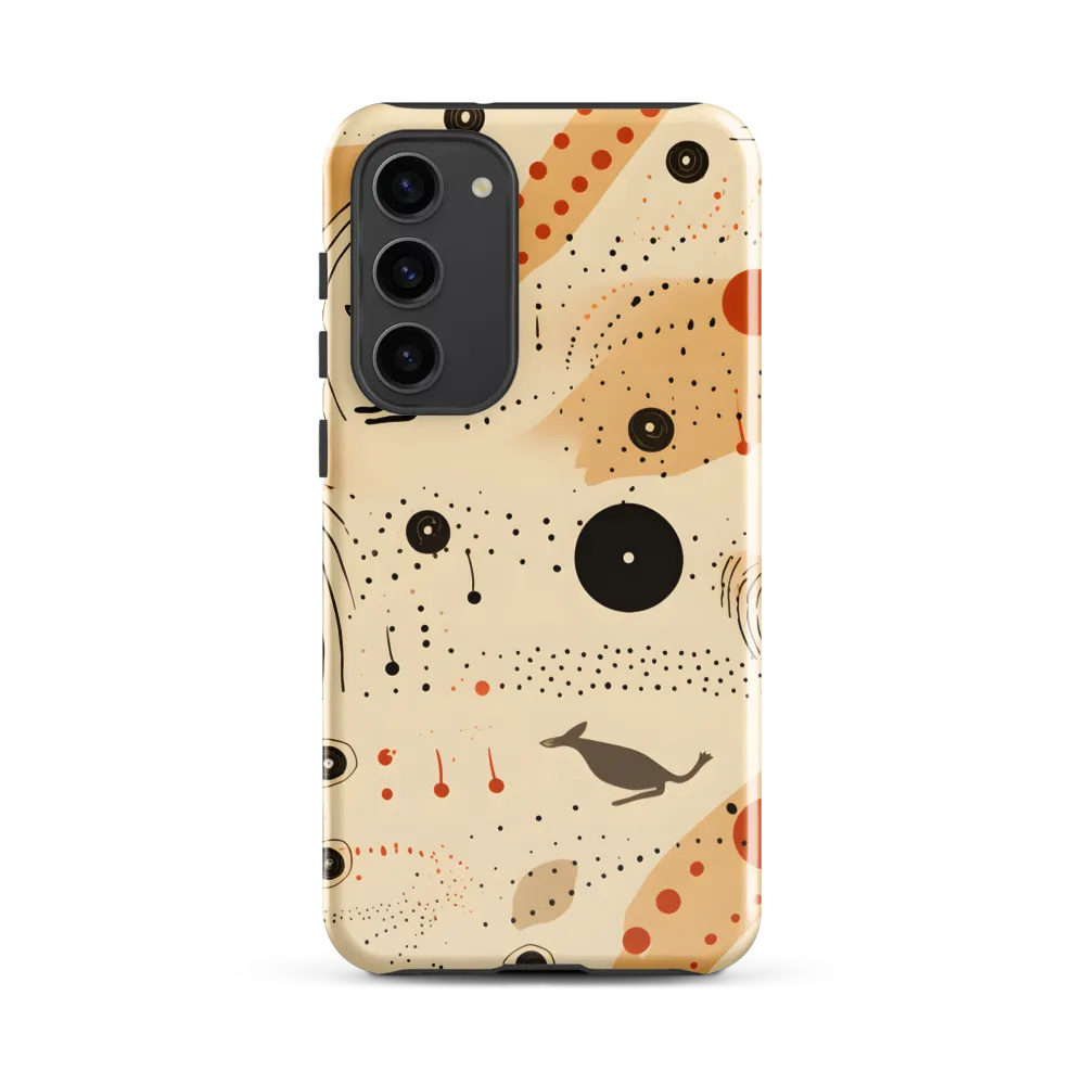 Playful Patterns in Earth Tones | Phone Case |  S23 Plus | Tough Case | Glossy