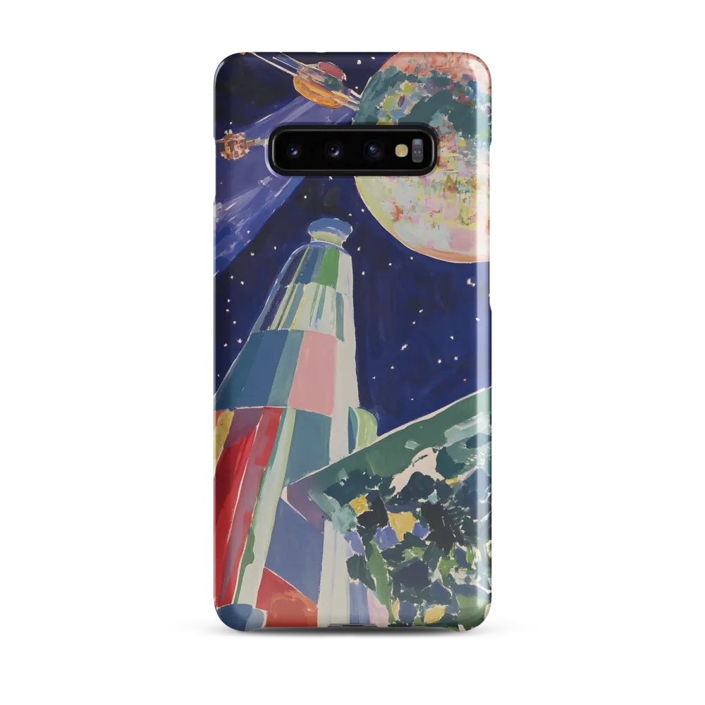 Galactic Dreams: A Surreal Exploration of Space | Phone Case |  S10 Plus | Snap Case | Glossy