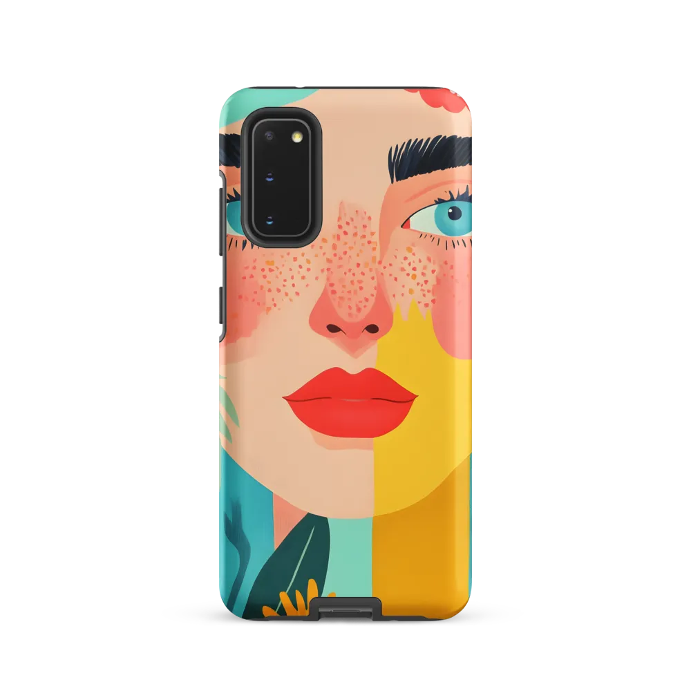 Floral Serenity: A Modern Portrait