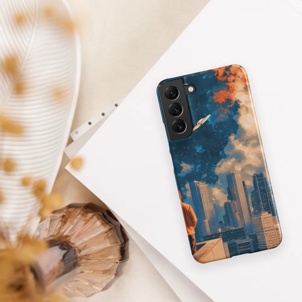Cosmic Curiosity: A Glimpse into the Future | Phone Case |  S22 Plus | Snap Case | Matte