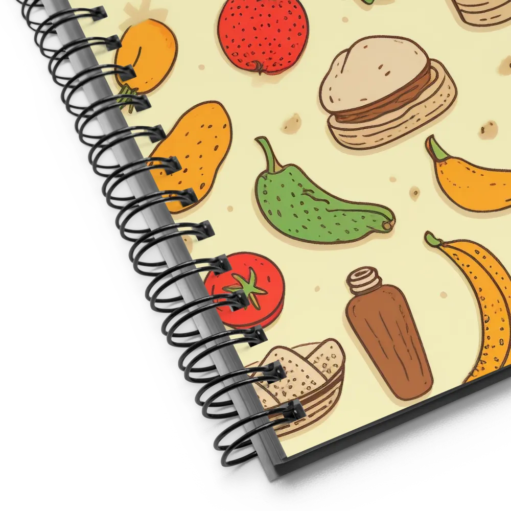 A Whimsical Feast of Colors | Spiral Notebook