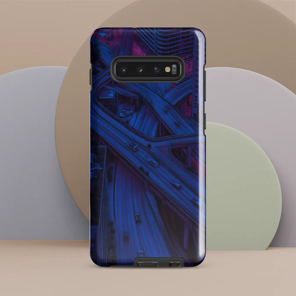 Urban Pulse: A Futuristic Drive | Phone Case |  S10 Plus | Tough Case | Glossy