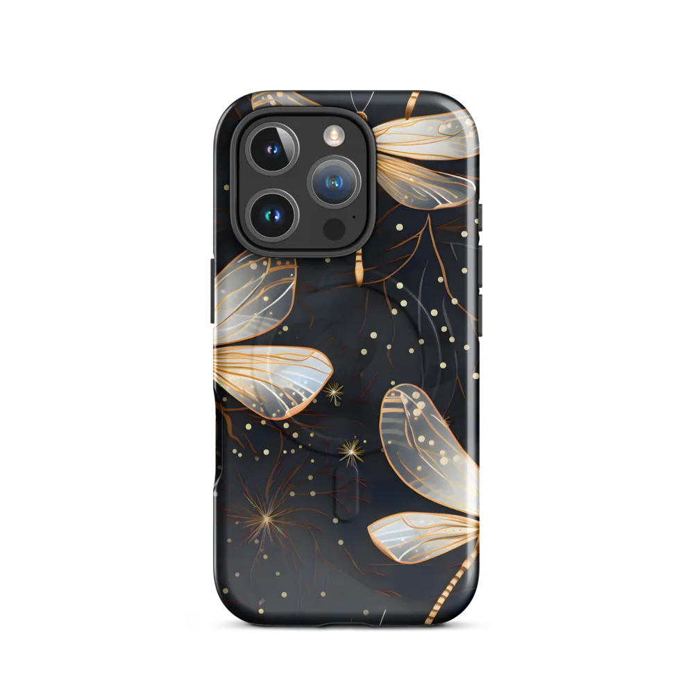 Ethereal Dance: Dragonflies in a Midnight Garden