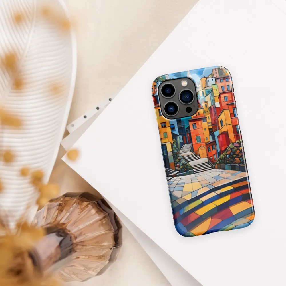 Vibrant Village: A Cubist Journey