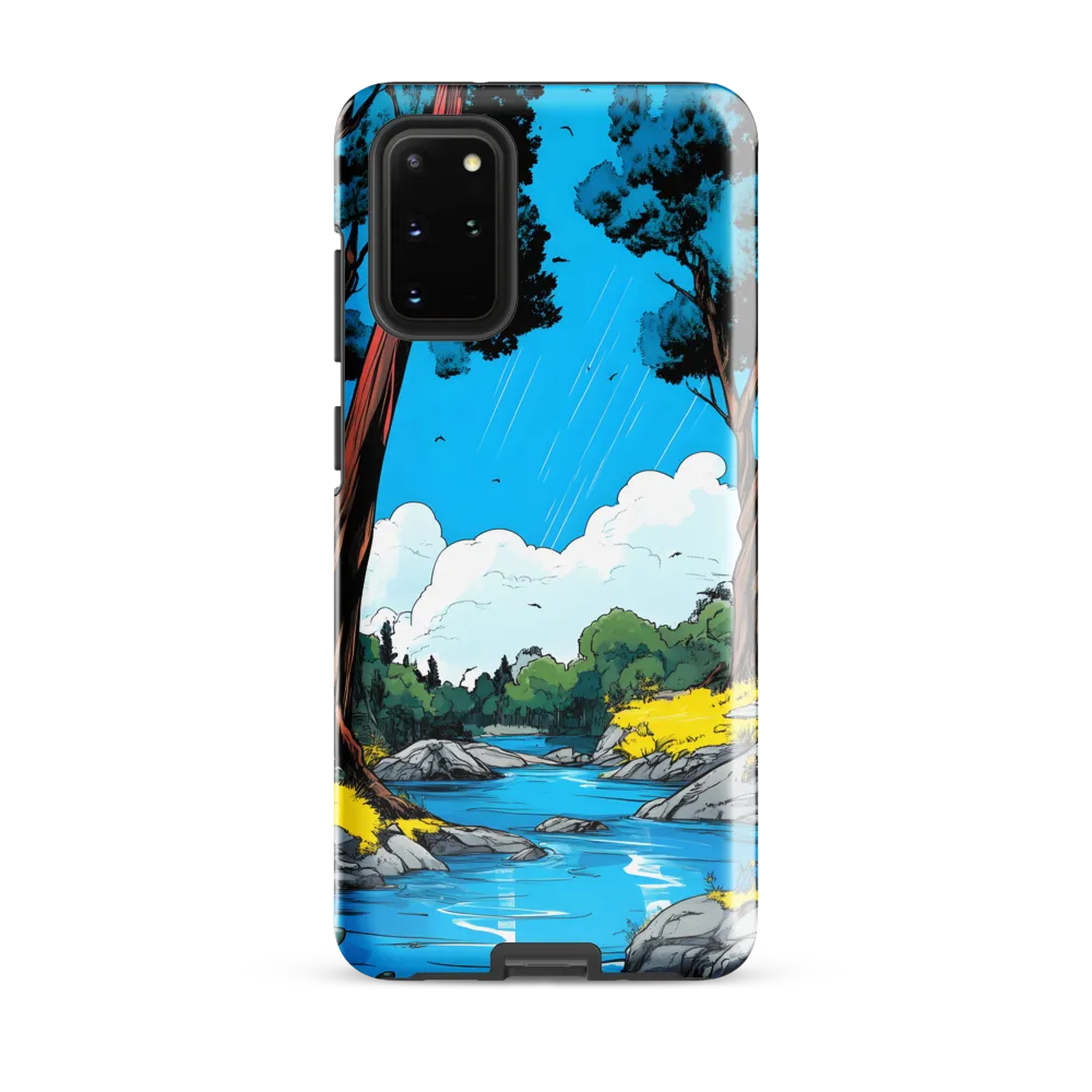 Tranquil River in a Comic Landscape