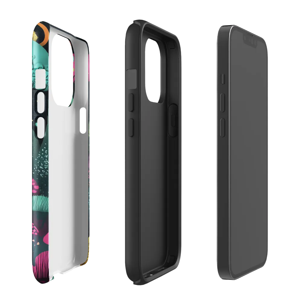 Whimsical Journey through Colorful Lands | Phone Case |  13 Pro | Tough Case | Glossy
