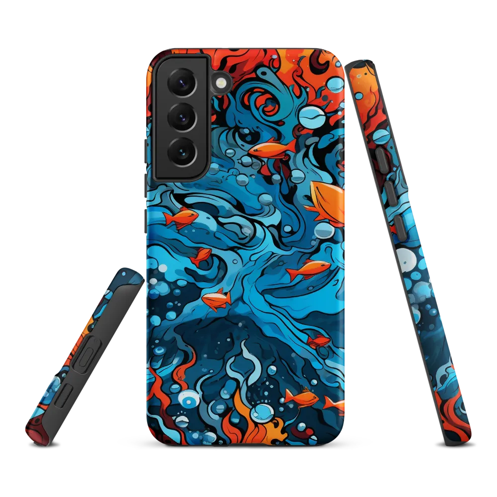 Fluid Harmony: Ocean and Flames