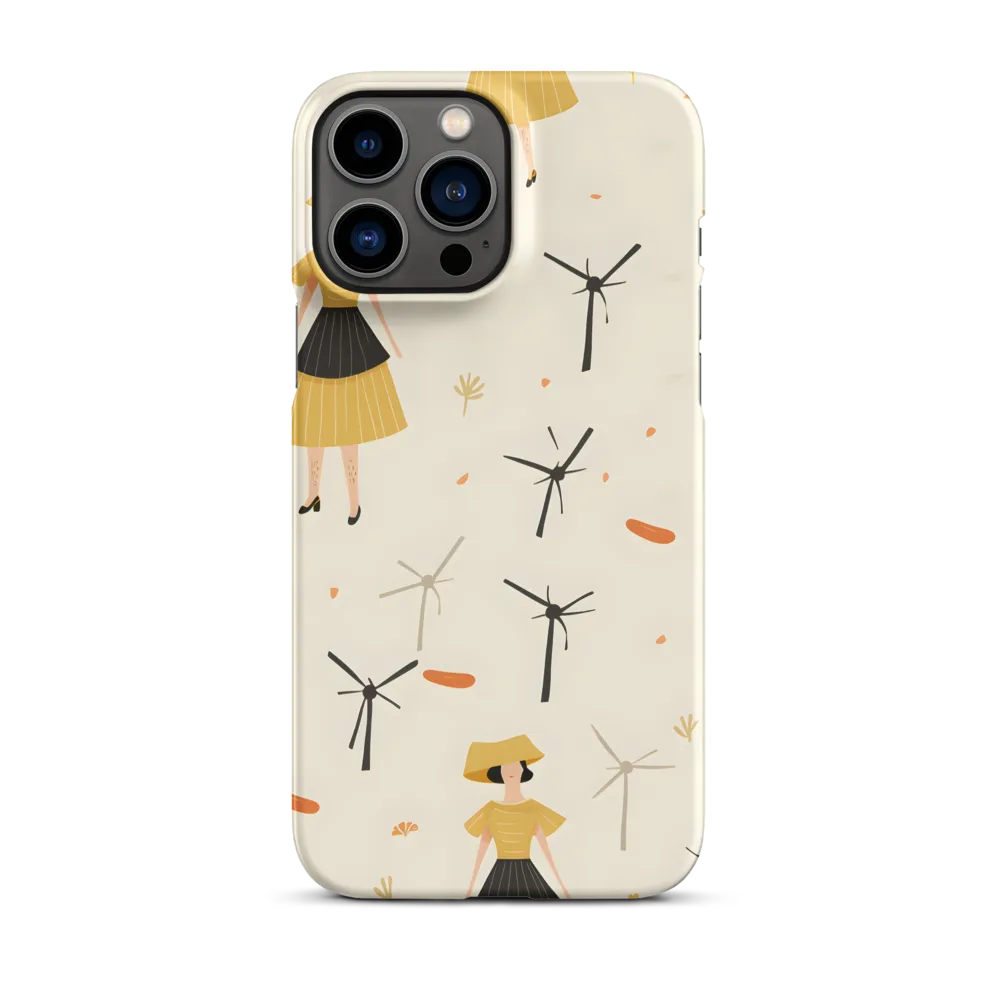 Whimsical Patterns of Nature and Femininity | Phone Case |  13 Pro Max | Snap Case | Matte