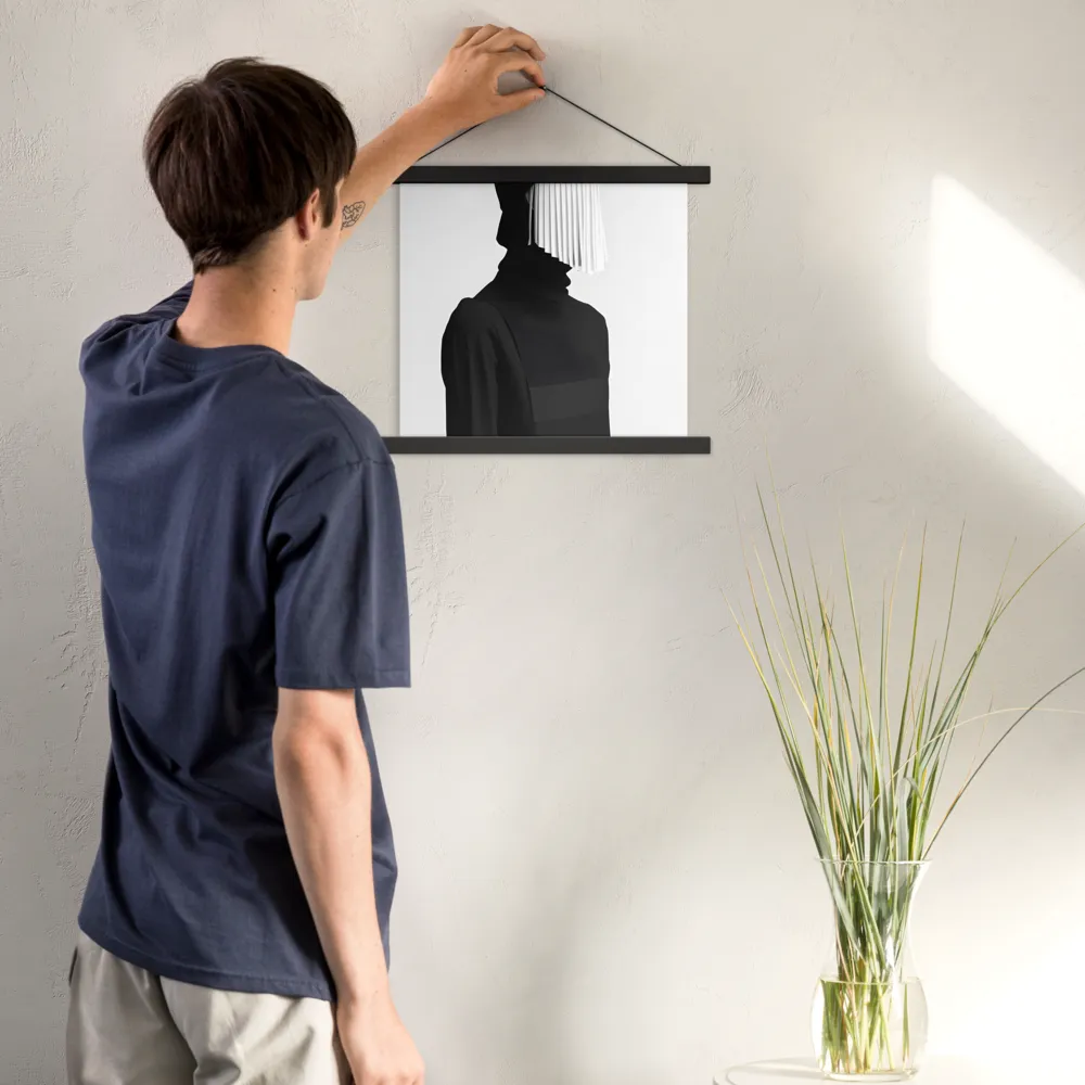 Veil of Mystery | Poster With Black Wood Hanger | 14″×14″