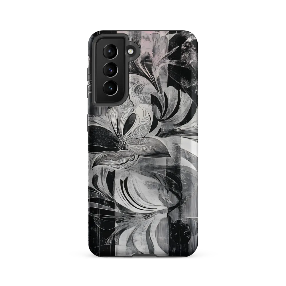 Floral Fusion in Monochrome