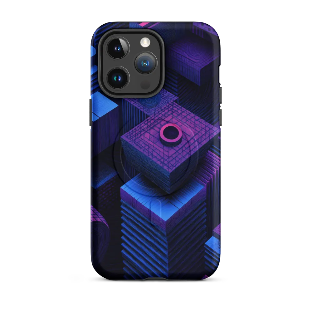 Geometric Dreams in Blue and Purple