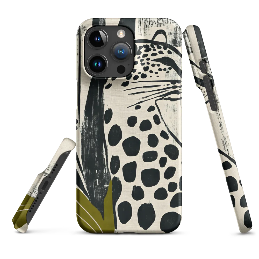 Leopard in Silhouette: A Modern Appeal | Phone Case |  15 Pro Max | Snap Case | Matte