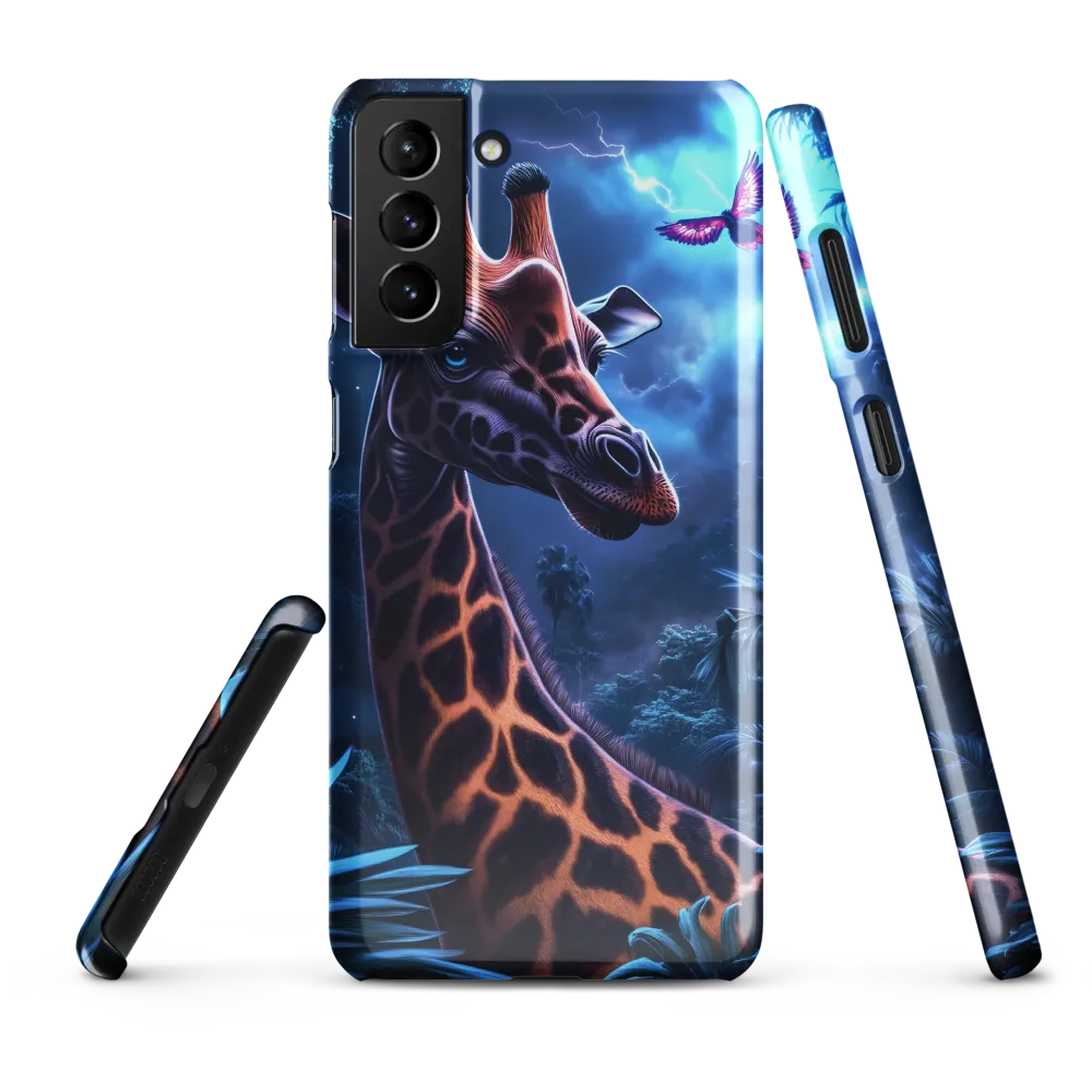 Mystical Giraffe in Twilight Jungle