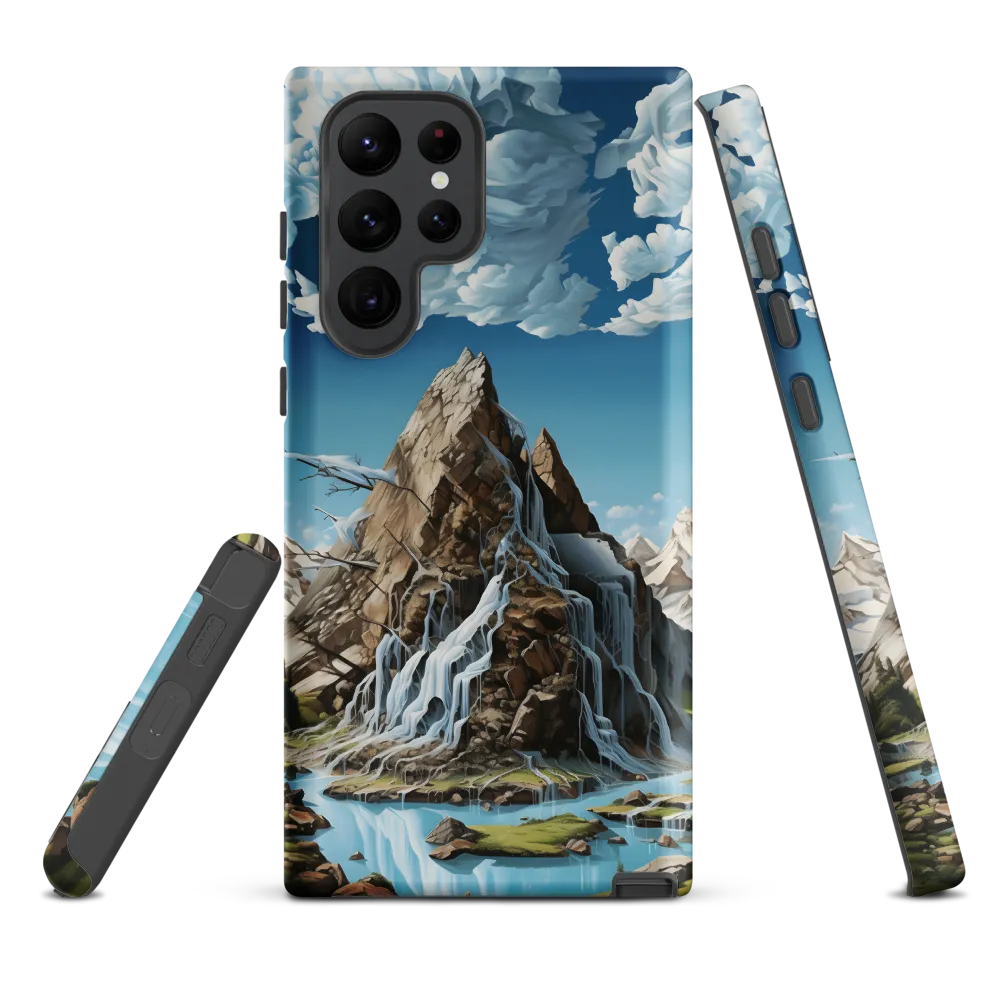 Majestic Cascade: A Mountain Masterpiece