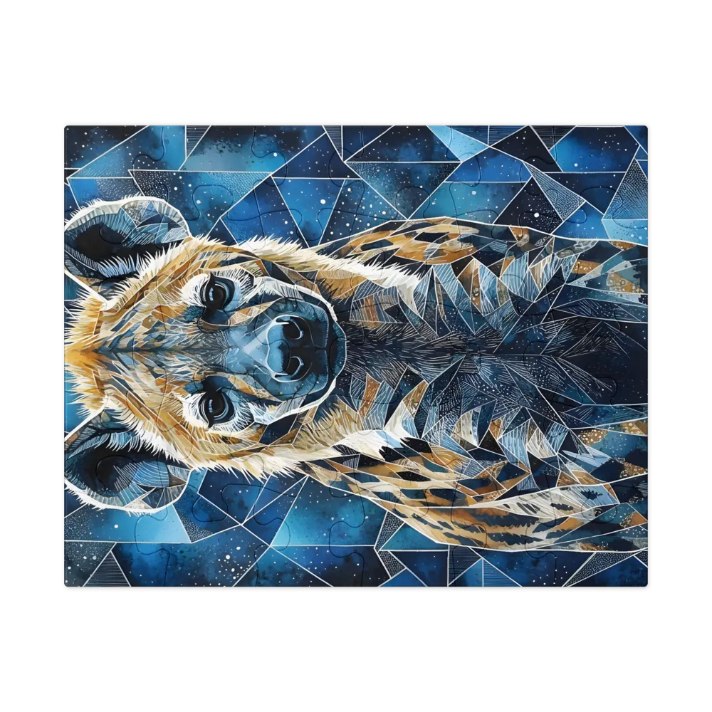 Starlit Hyena 
 Jigsaw Puzzle in Tin Box