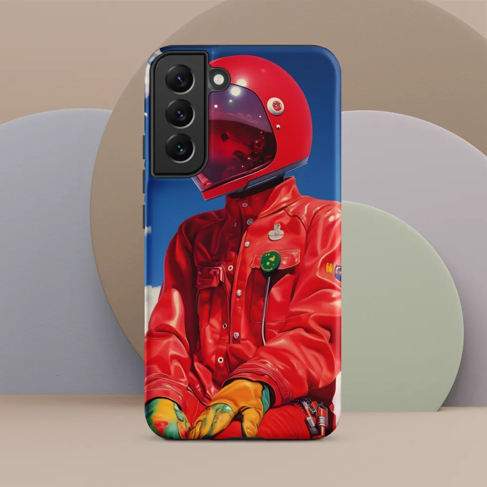 Astronaut in Crimson