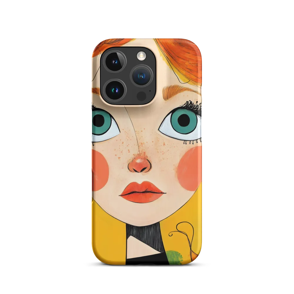 Whimsical Portrait of a Girl | Phone Case |  16 Pro | Snap Case | Matte