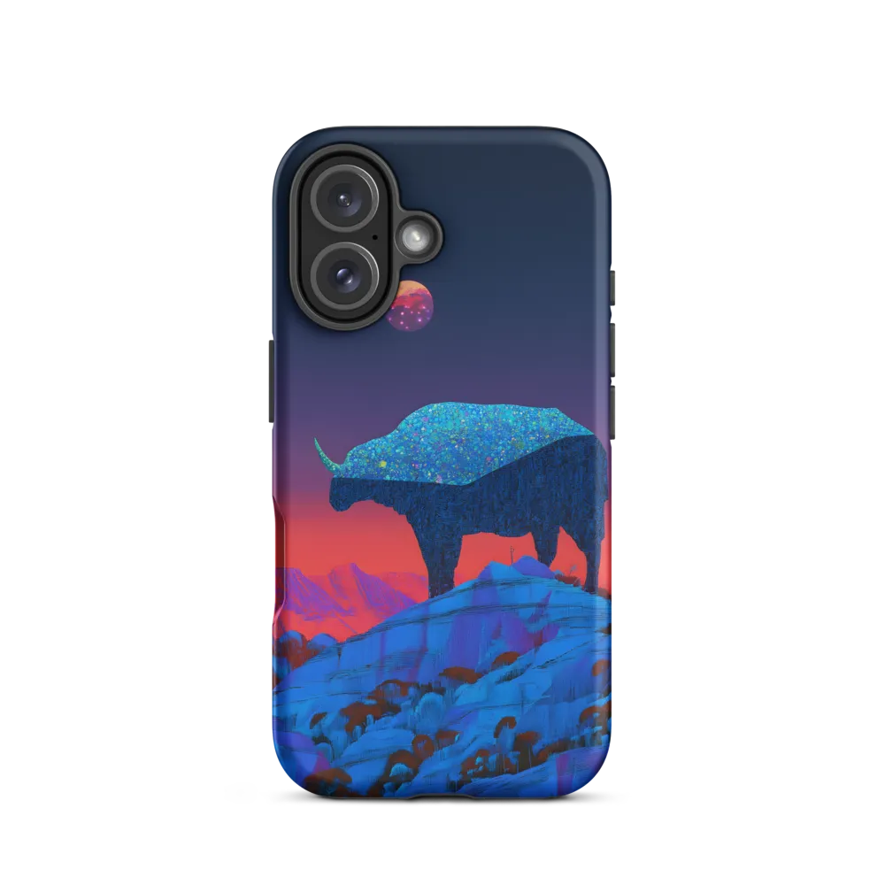 Luminous Bison Under a Celestial Sky | Phone Case