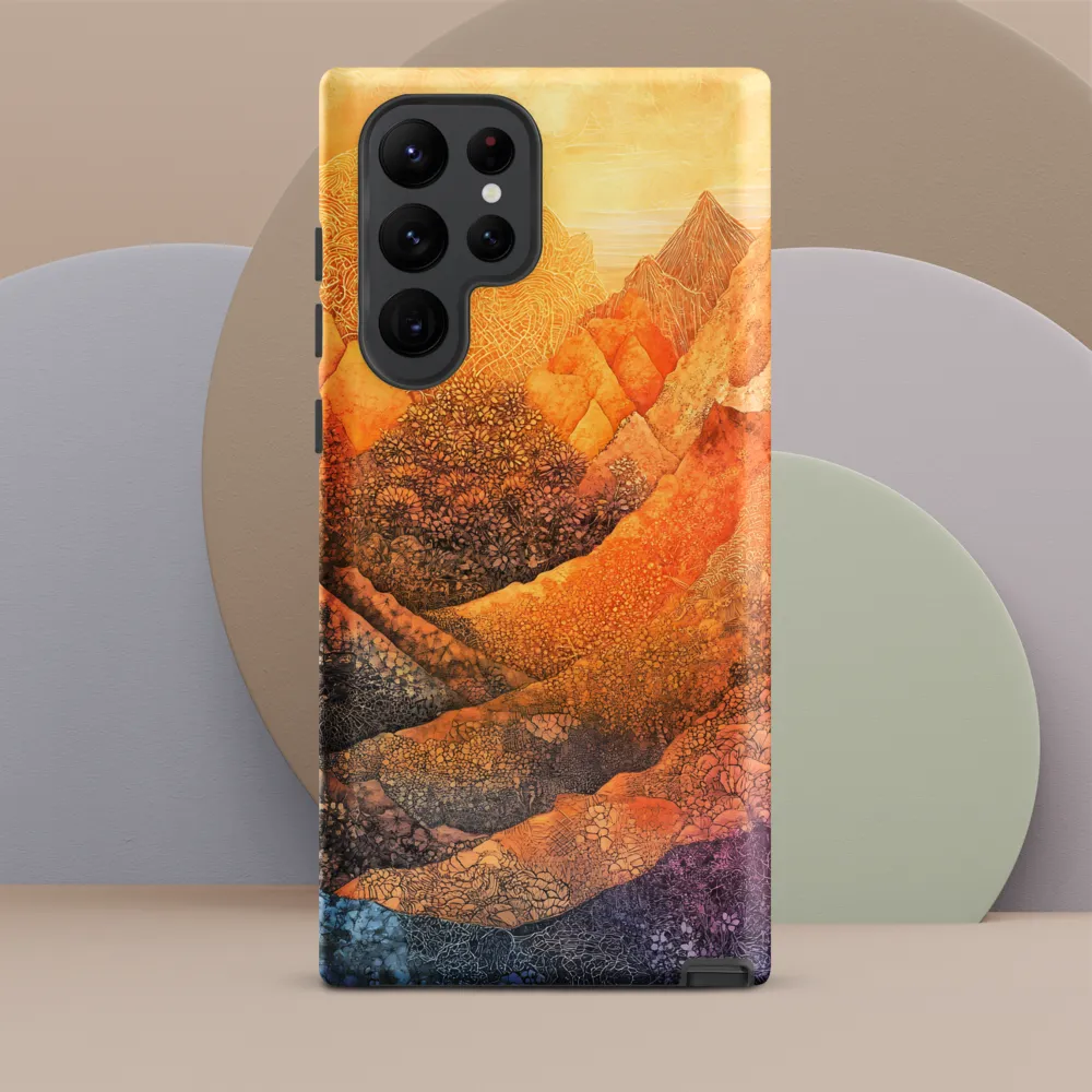 Serene Peaks of Color