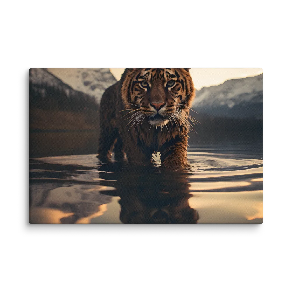 Majestic Reflection: The Tiger's Domain