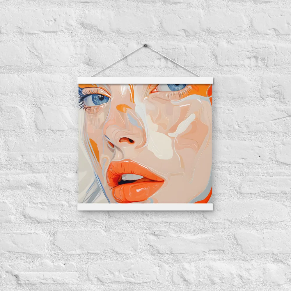 Ethereal Expressions | Poster With White Wood Hanger | 16″×16″