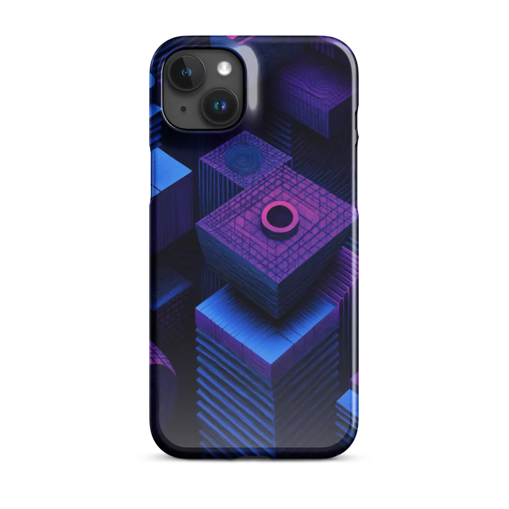 Geometric Dreams in Blue and Purple