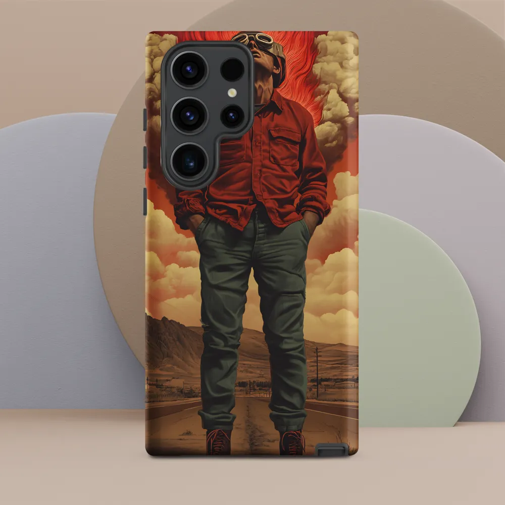Defiant Spirit in a Surreal Landscape
