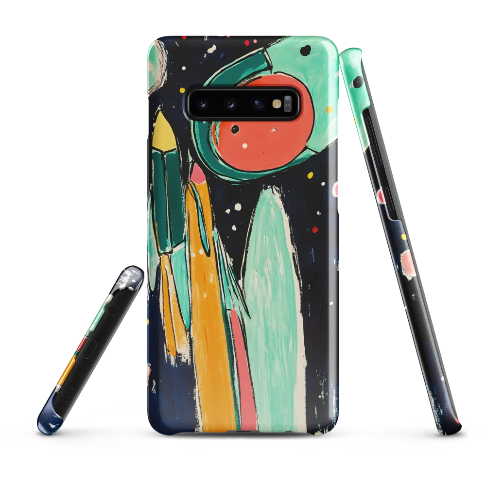 Playful Exploration of the Cosmos | Phone Case |  S10 Plus | Snap Case | Glossy