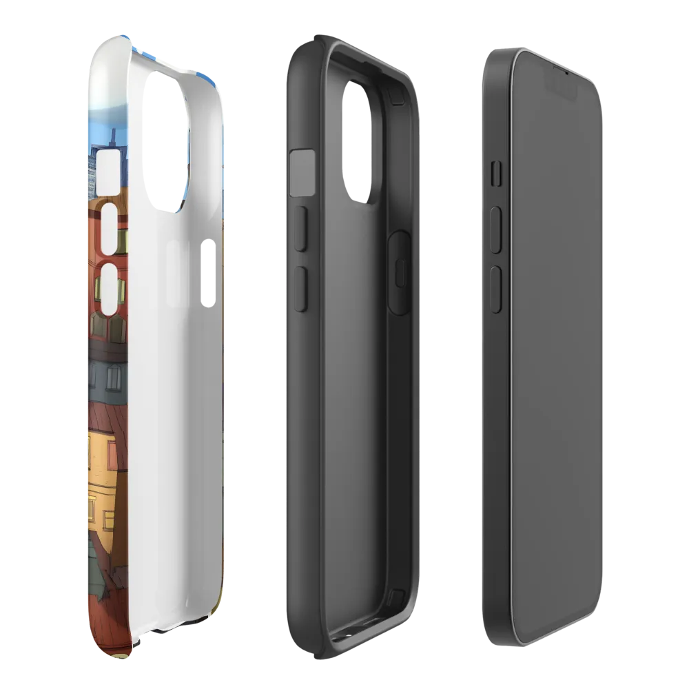 Urban Symphony: A Colorful Cityscape | Phone Case |  14 | Tough Case | Matte