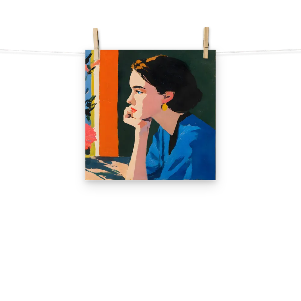 Pensive Profile 
 Poster | 12″x 12″