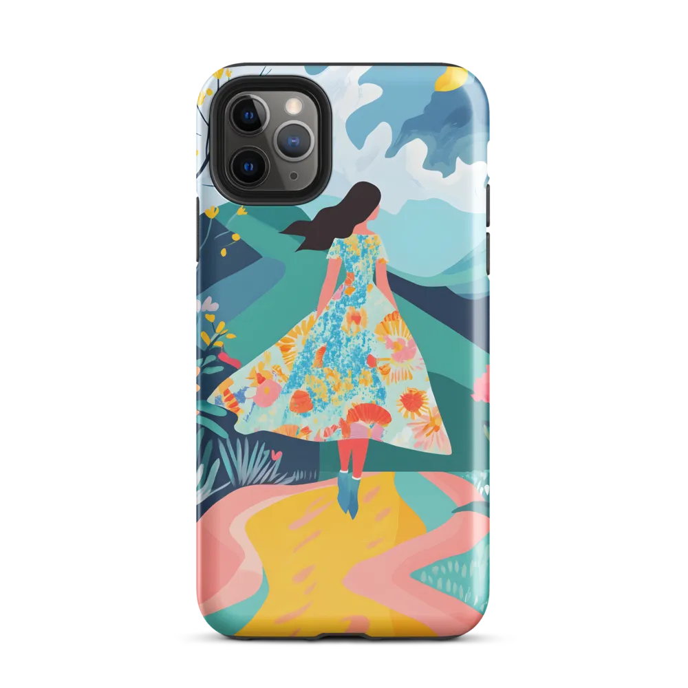 Walking into Colorful Serenity | Phone Case |  11 Pro Max | Tough Case | Glossy