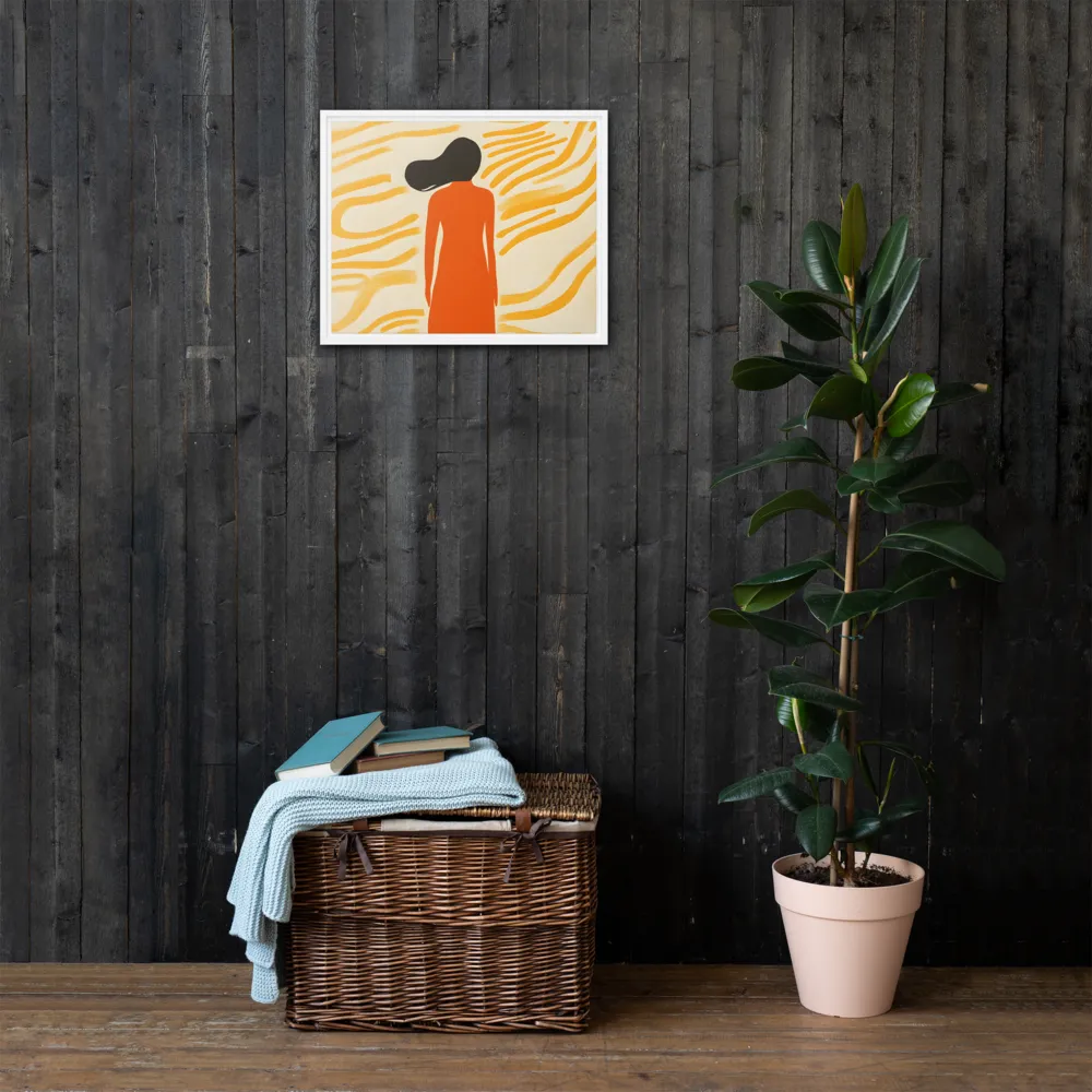 Connection to Serenity | Canvas with White Frame | 16″×20″