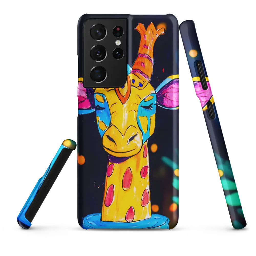 Whimsical Giraffe in Vibrant Colors | Phone Case |  S21 Ultra | Snap Case | Matte