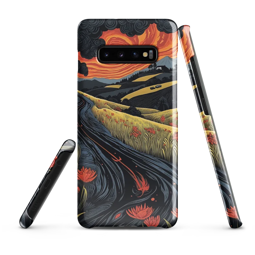 Whispers of the Winding Road | Phone Case |  S10 Plus | Snap Case | Glossy