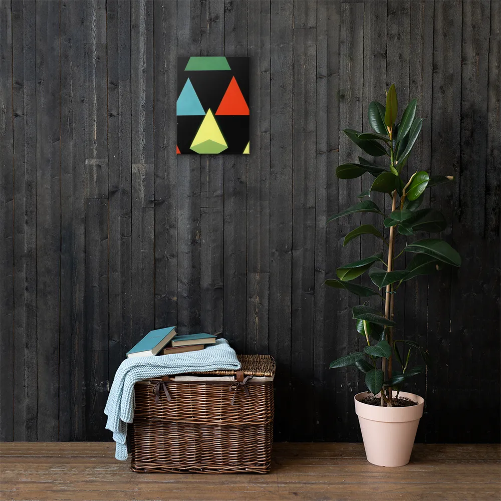Geometric Harmony in Color | Canvas | 12″×16″