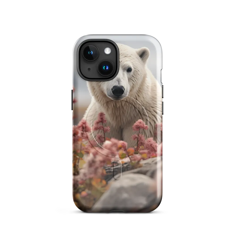 Curiosity Among Blooms: The Polar Bear