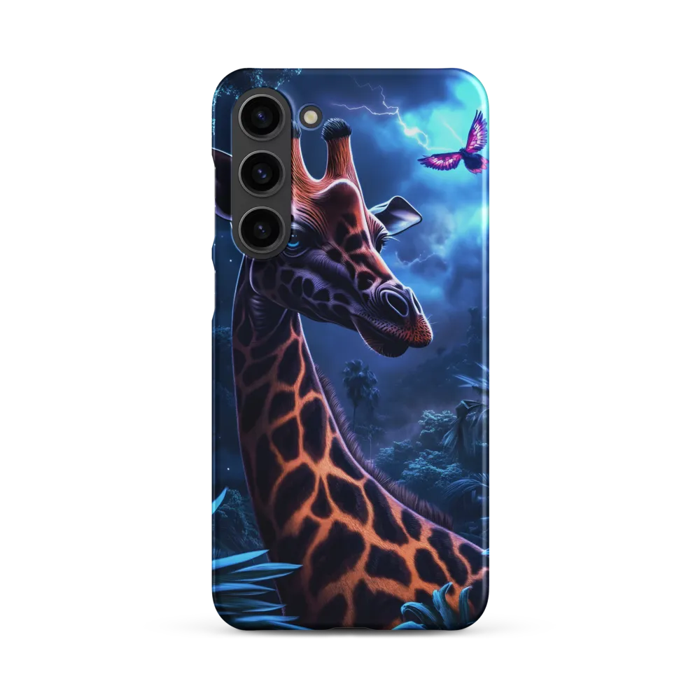Mystical Giraffe in Twilight Jungle