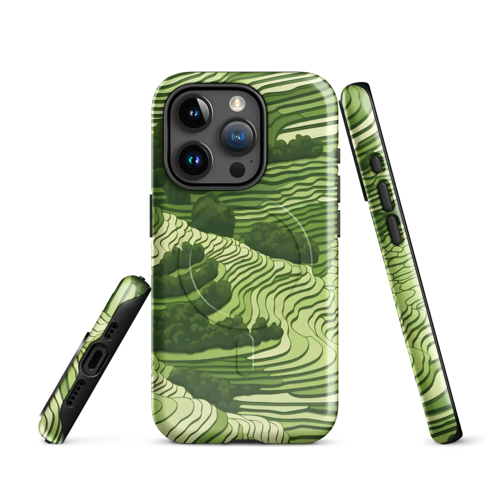 Waves of Green: An Abstract Landscape