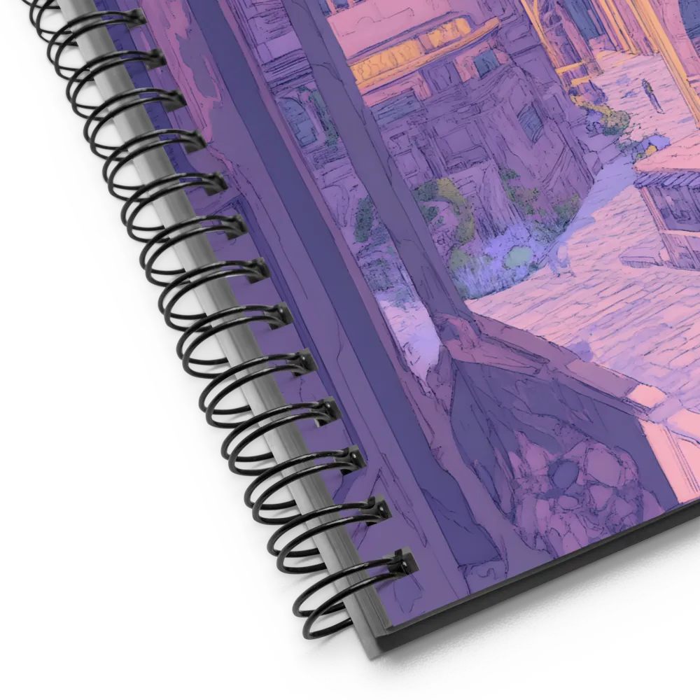 Moonlit Fantasy City | Spiral Notebook