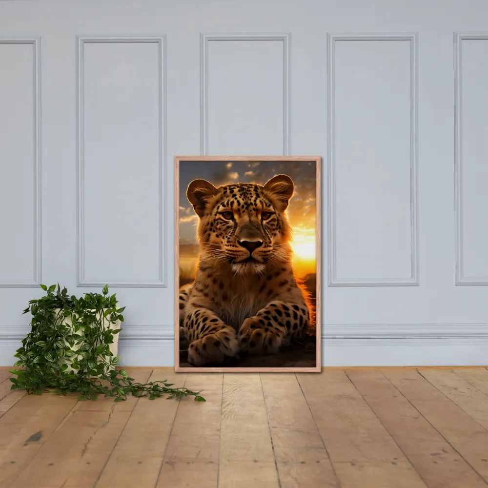 Regal Presence: The Leopard at Sunset