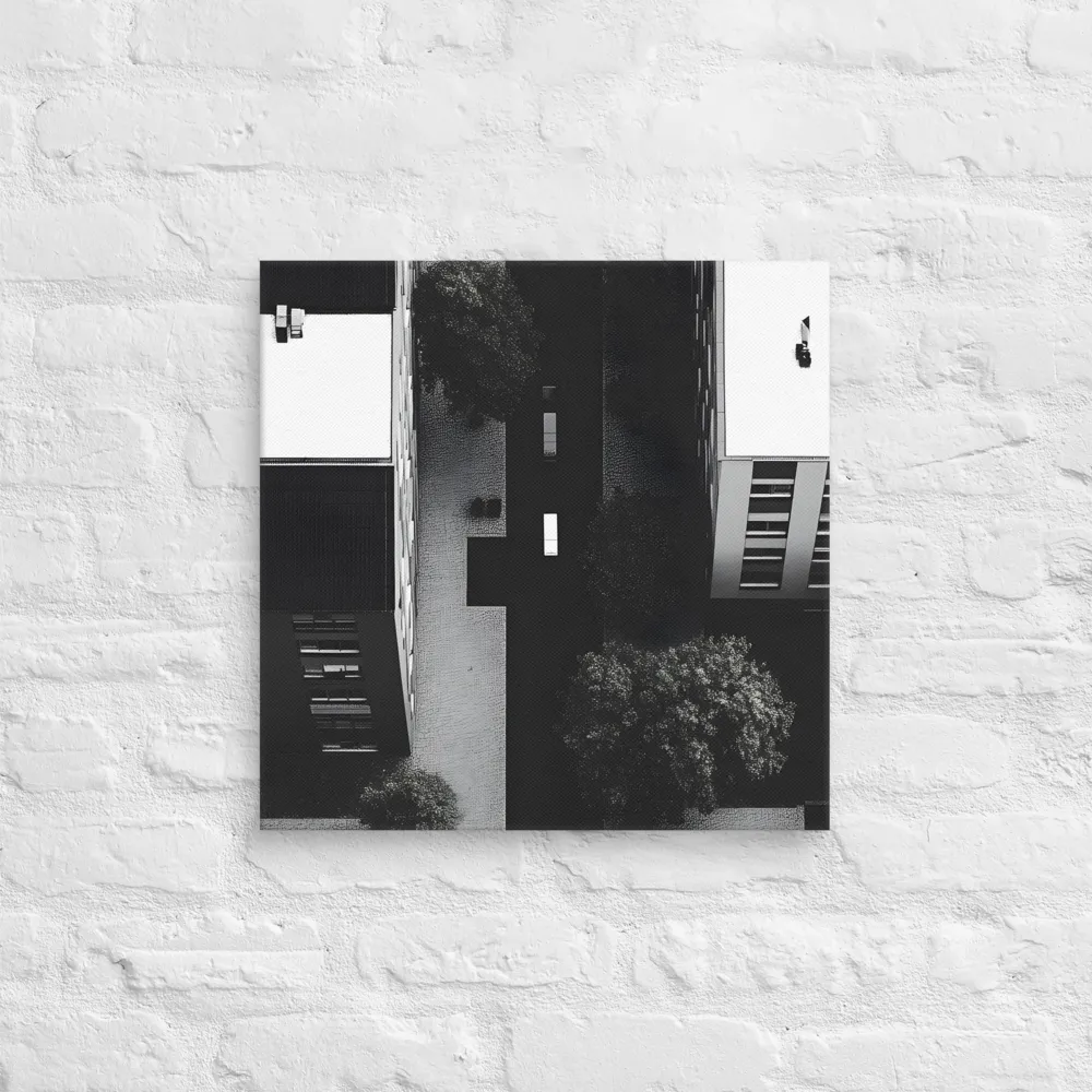 Urban Serenity from Above | Canvas | 18″×18″