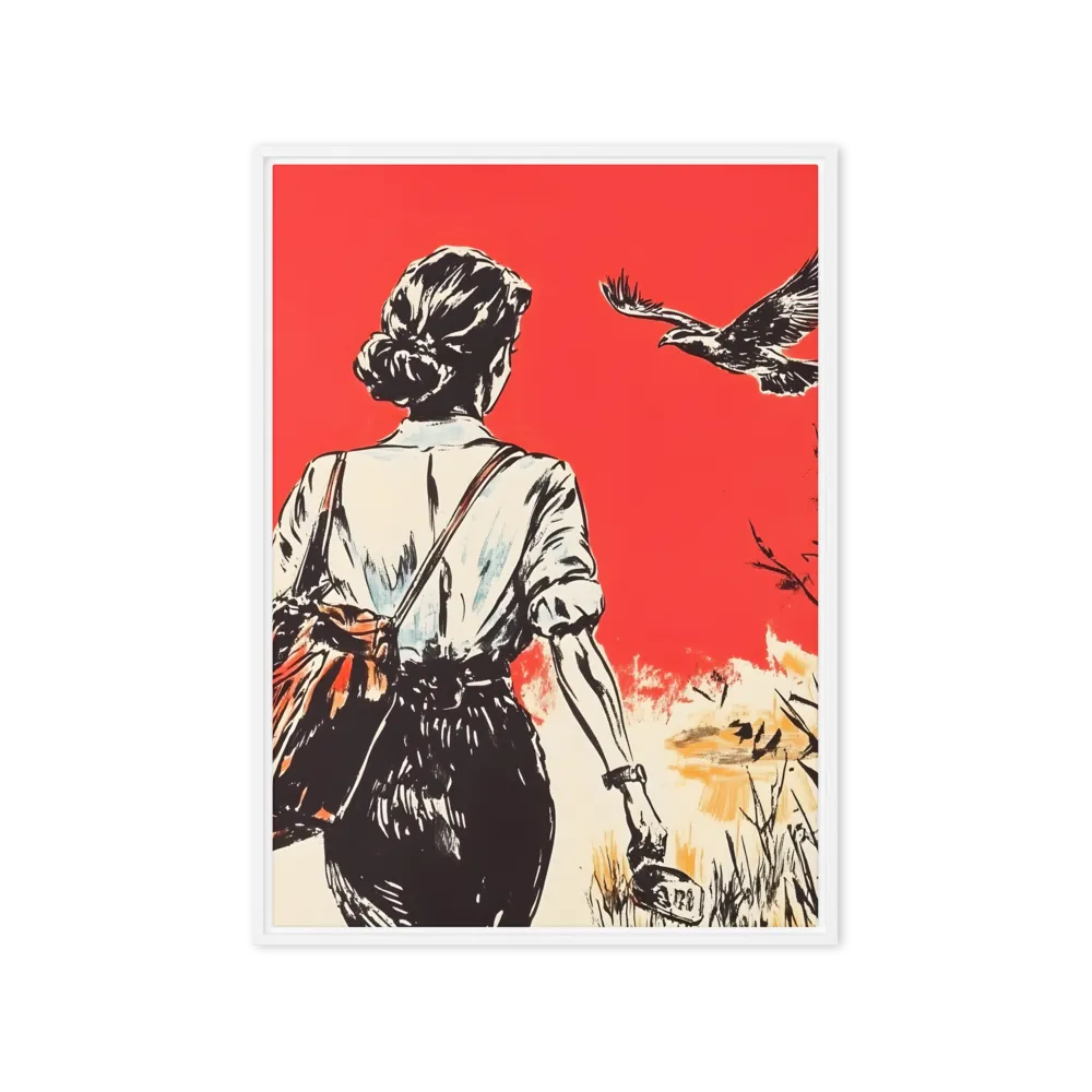 Journey Beyond the Horizon | Canvas with White Frame | 20″×28″