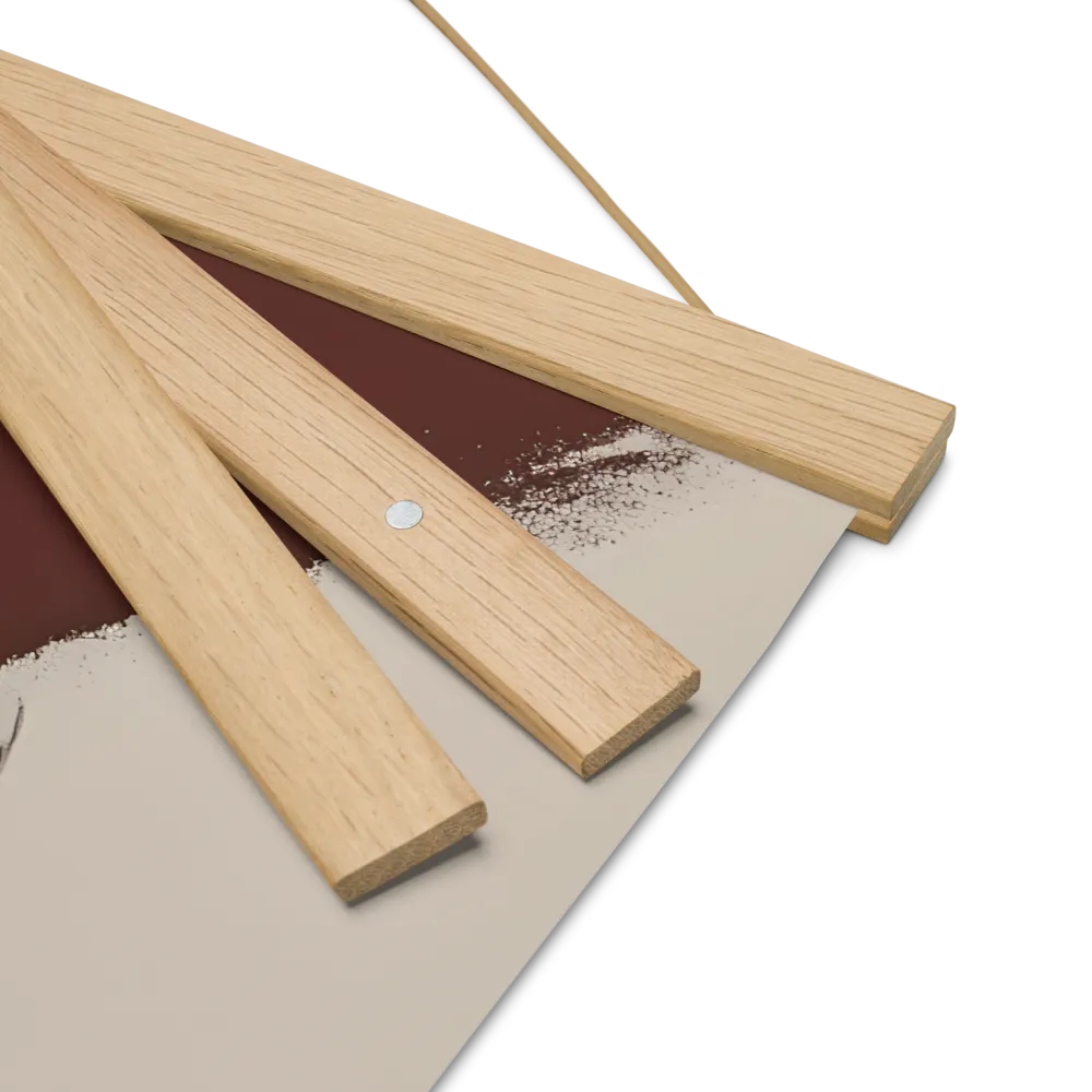 Echoes of Emotion | Poster With Oak Wood Hanger | 16″×16″