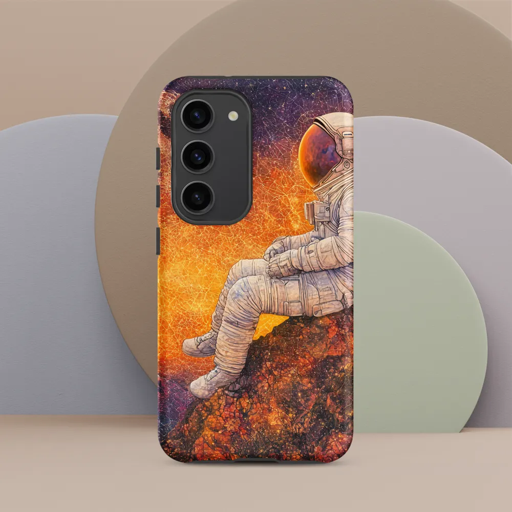 Cosmic Contemplation | Phone Case |  S23 | Tough Case | Matte