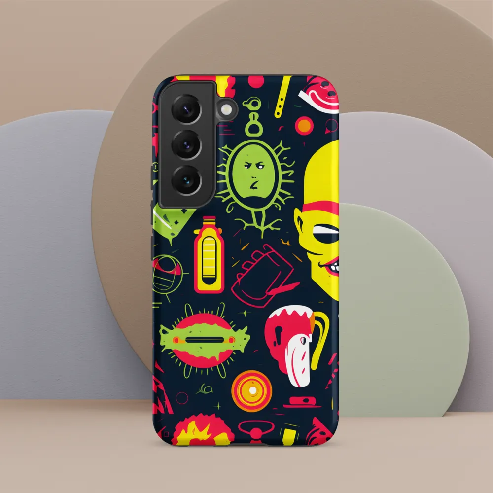 Neon Revelry: A Quirky Exploration of Modern Pop Art